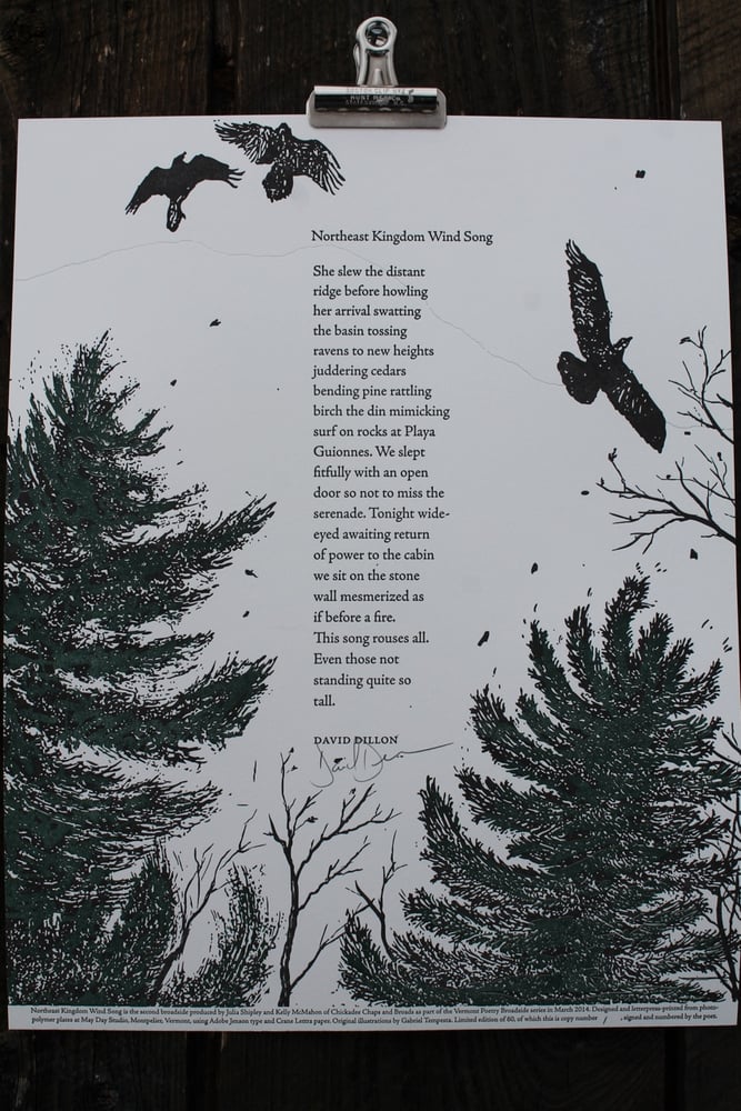 Image of Northeast Kingdom Wind Song Broadside