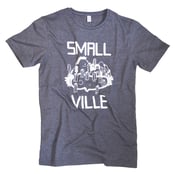 Image of Smallville T-Shirt Logo- heather blue/ white