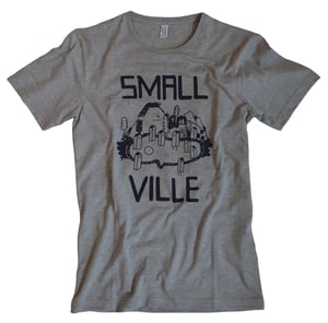 Image of Smallville T-Shirt Logo- heather grey/ dark blue