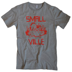 Image of Smallville Shirt Logo- heather grey/ red