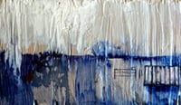 Image 4 of Tiny Silver Fence Landscape on wooden block