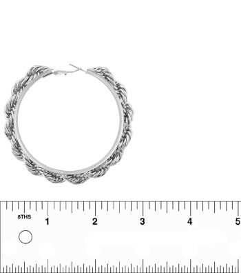 Image of Rope Chain Hoops