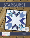 Starburst Mini Quilt Pattern - PDF Download