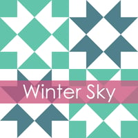 Winter Sky Mini Quilt #110, PDF Pattern