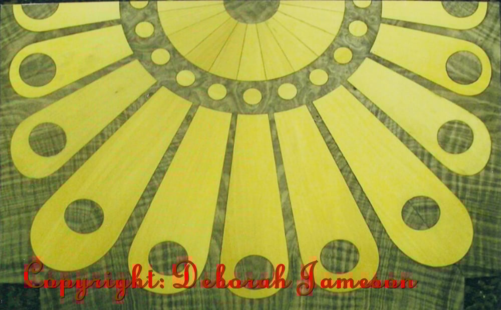 Image of Item No. 707.  Contemporary Sunburst Design.