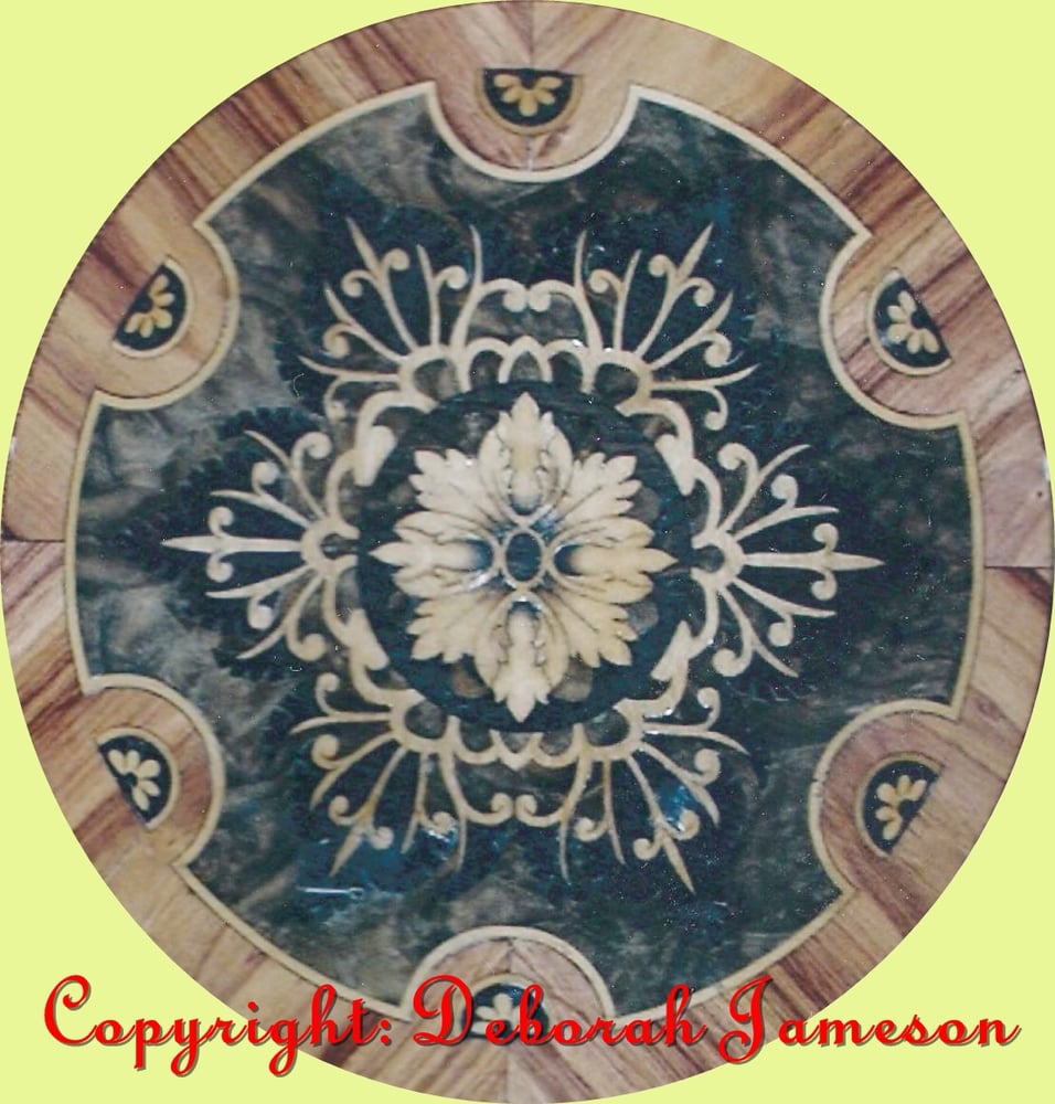 Image of Item No. 710. Highly Inlaid Table Top Marquetry. 