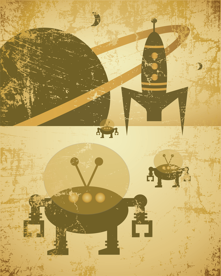 Simply Robots™ Retro Space Collection
