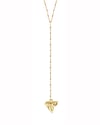 Gold Shark Tooth Drop Necklace