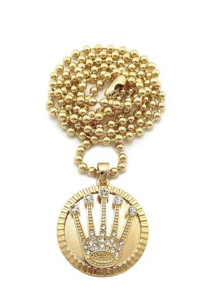 Image of MIRCO ROYAL CROWN 27 INCH NECKLACE