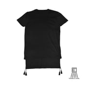 Image of BLACK TASSELS TEE