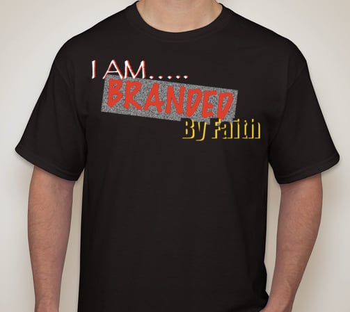 Image of I AM Branded By Faith T-shirt 