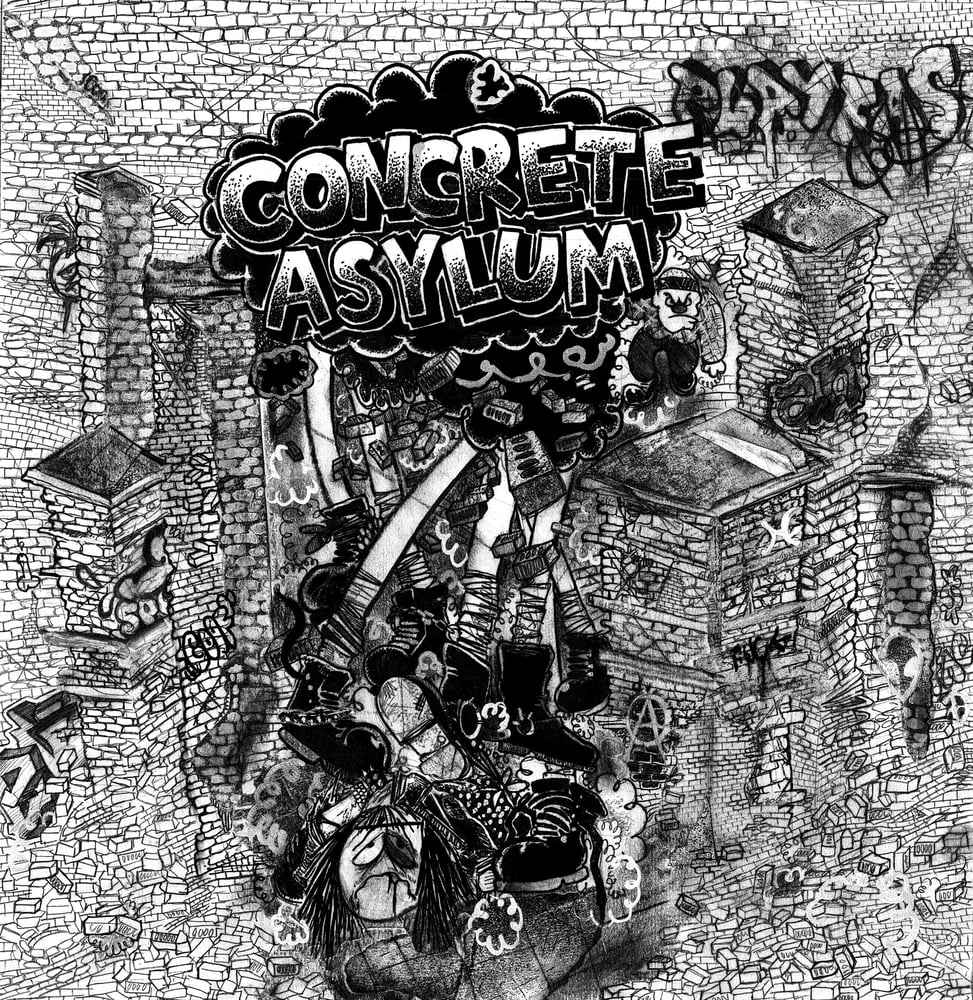 Image of Concrete Asylum 'Social Anxiety' 7"