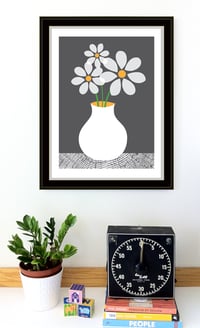 Image 2 of Daisies art print