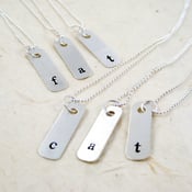 Image of Mini Sterling Silver Dogtags