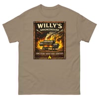 Image 4 of Willeys Smokehouse Unisex T-Shirt BBQ Fire Grill Graphic Tee