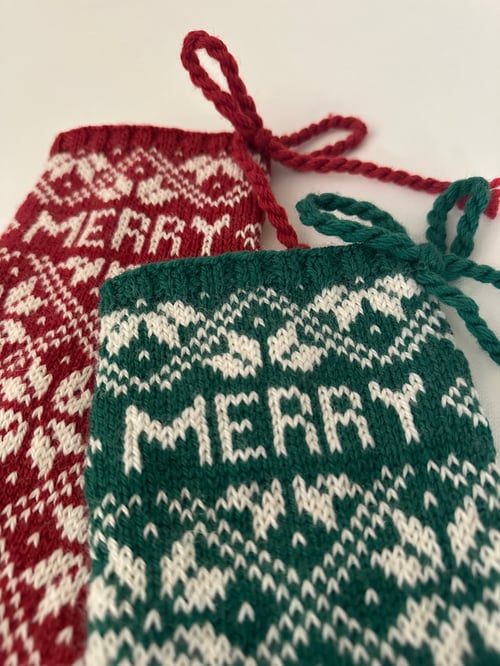 Image of Merry or Noel Small stocking 