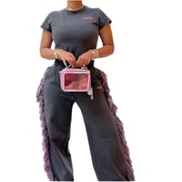 Image 3 of High Waist Casual Tassel Set 