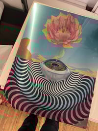 Desert moon metal print