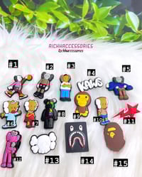 Image 2 of Kaws & Bape Croc Charms