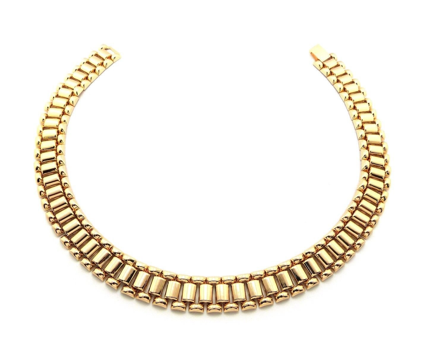 Gold rolex hotsell chain necklace