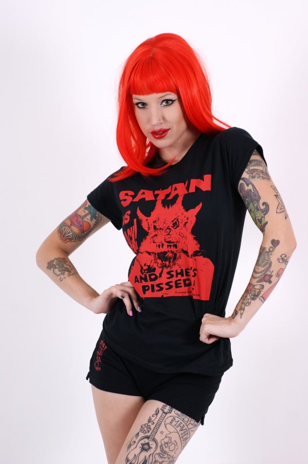 satan was a lady shirt