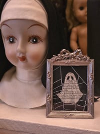 Image 1 of 1800’s biblical Ghost with preserved spider web -15
