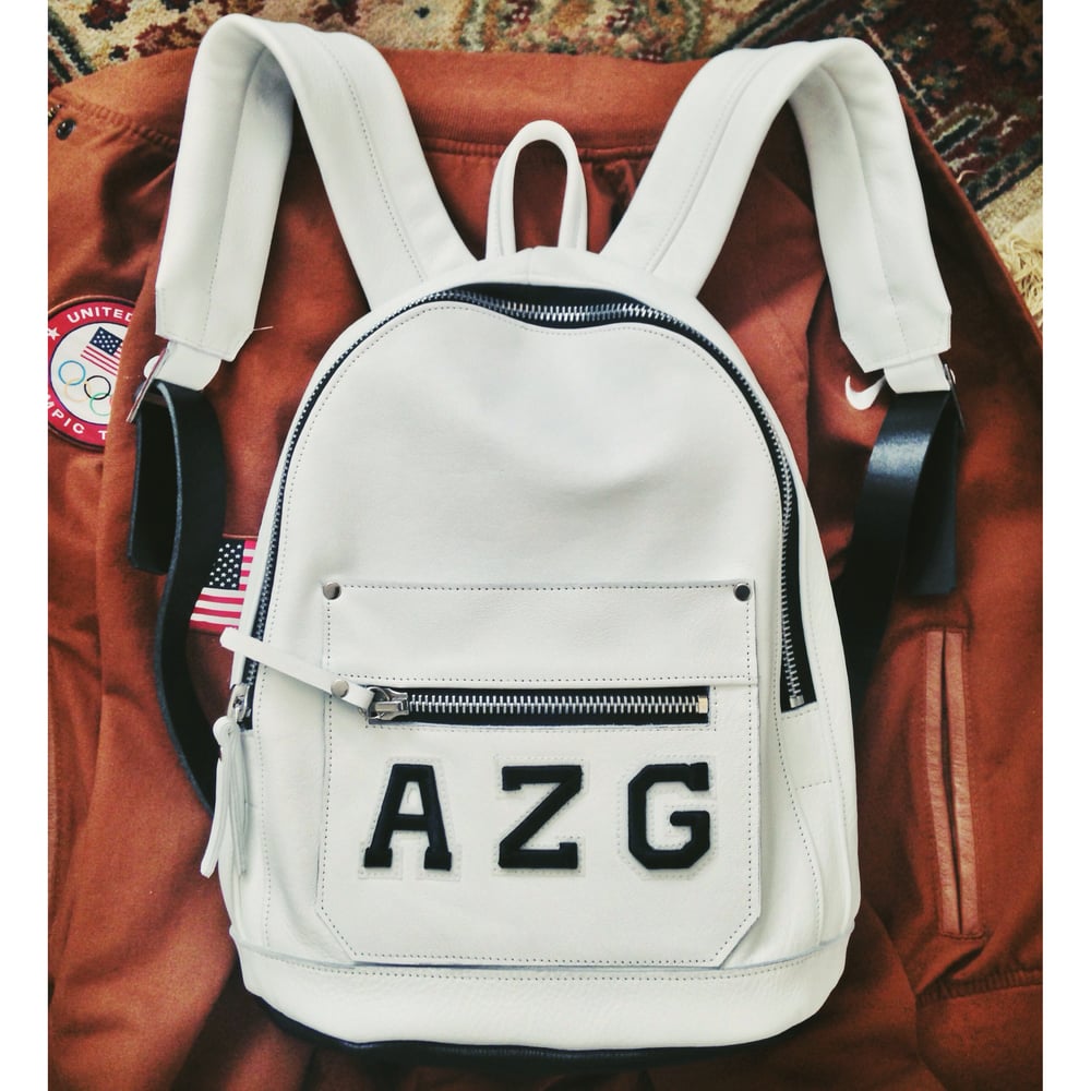 Image of White Mini Collegiate Backpack