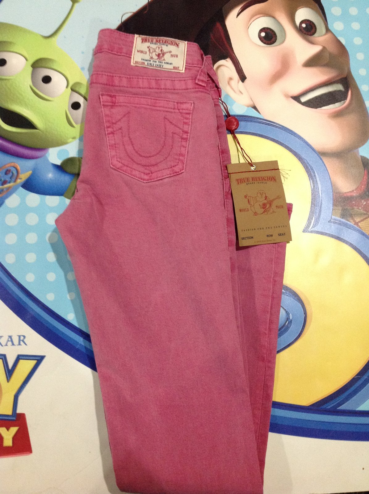 True religion pink store jeans