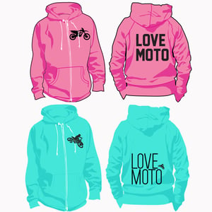 Image of LOVE MOTO hoodie