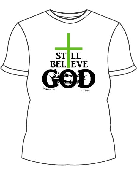 Image of "I Still Believe God"- The Cross (Green) 