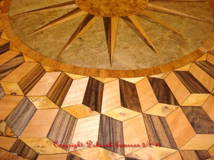 Image of Item No. 278.  Nautical Highly Detailed Marquetry Table Top.