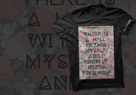 Image of "There Is a Hell" Floral shirt