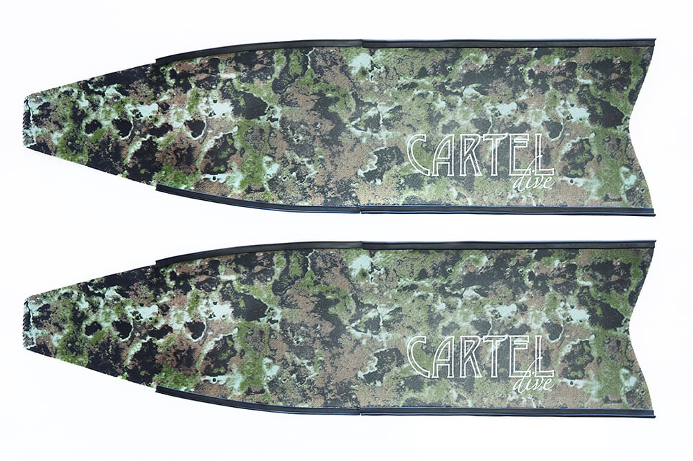 Image of Cartel Dive Ghost Camo Glass Fibre Fins Reduced From $360