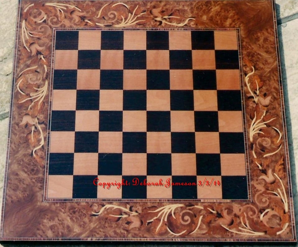 Image of Item No. 166. Floral Chessboard Can Be Personalised