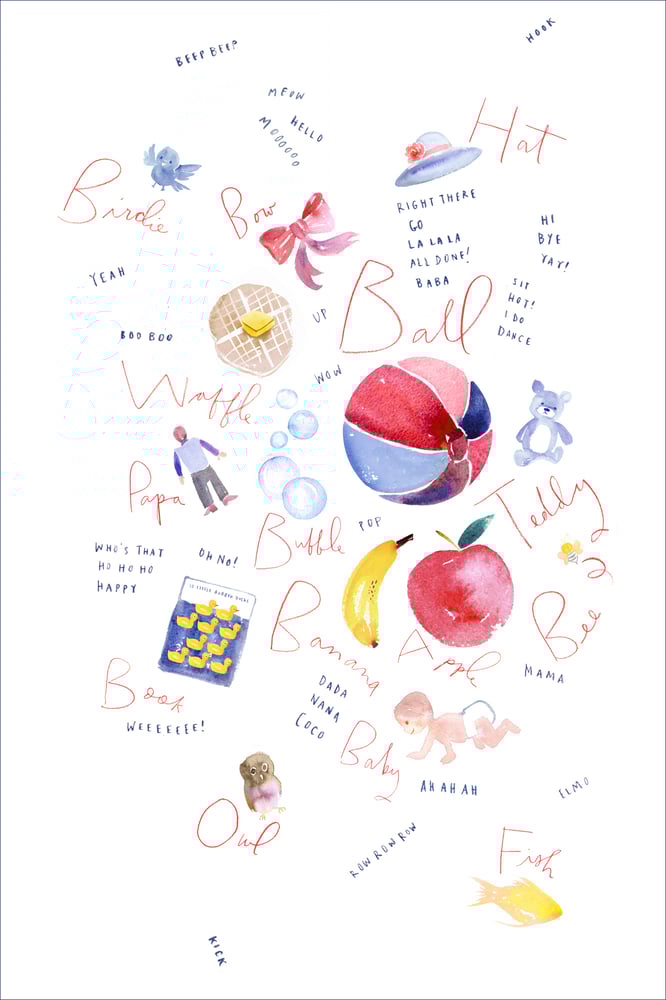 Image of "First Words" Art Print