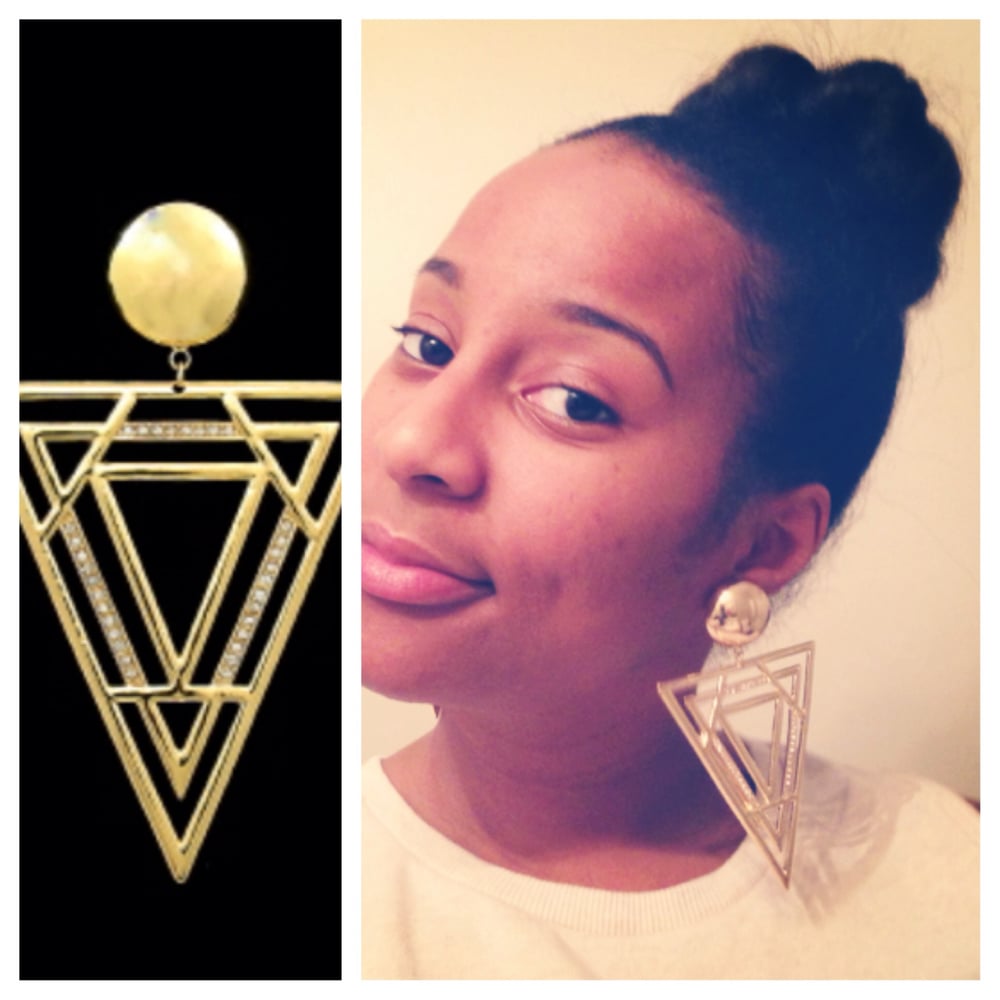 Image of "Triangle Gatsby Earrings"