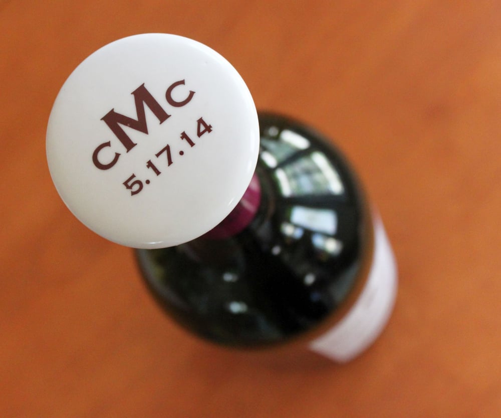 Image of Custom Monogram Wine Stopper