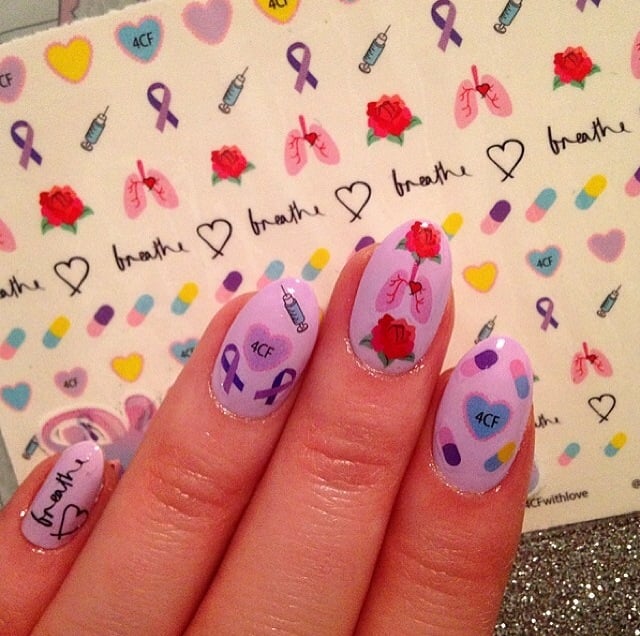 Cystic Fibrosis Nail Decals 4cfwithlove