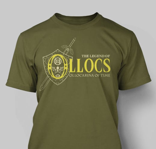 Image of Ollocarina of Time Shirt (Olive)