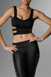 Image of Crop top with side cutouts