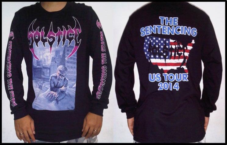 Image of SOLSTICE "The Sentencing US Tour 2014" Long Sleeve Shirt 