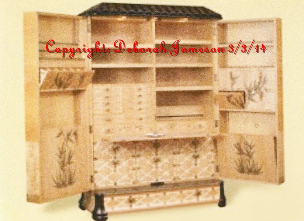 Image of Item No. 134. Highly Inlaid Cabinet Marquetry.