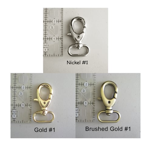 Image of Leather Shoulder Bag/Purse Strap - Choose Color & Finish - 30" Length, 1.5" Wide, #1 Trigger Hooks