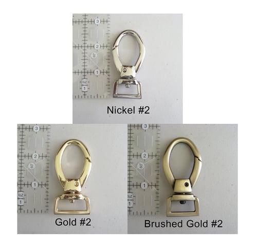 Image of Top Handle or Hobo-style Leather Strap - Choose Color & Finish - 20" Length, 1.5" Wide, #2 Hooks