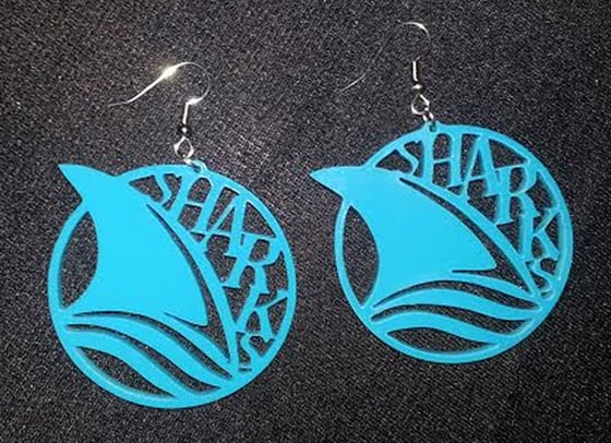 Image of SHARKS EARRINGS