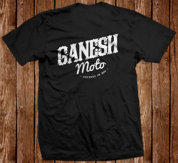 Image of GaneshMoto T-shirt Black