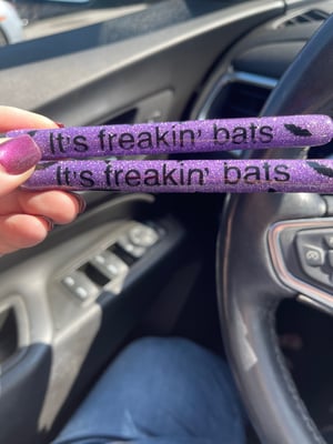 Image of It’s Freakin’ Bats Halloween Glitter Pen