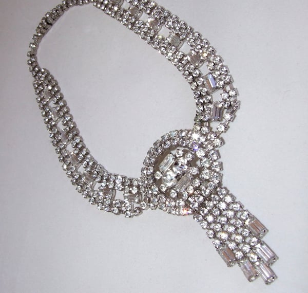 Caro Vintage Diamante Necklace - Laura Pettifar Designs