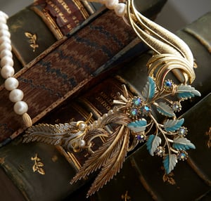Adrienne Vintage Goldtone Necklace - Laura Pettifar Designs