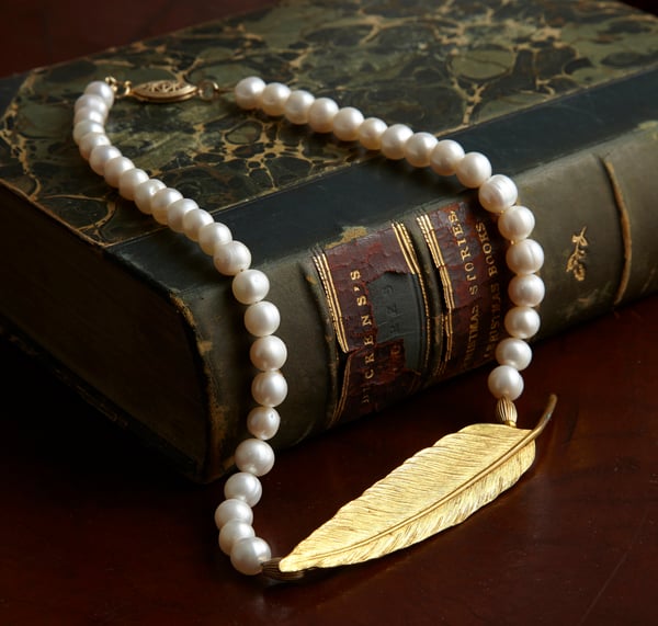Faith Vintage Goldtone Necklace - Laura Pettifar Designs
